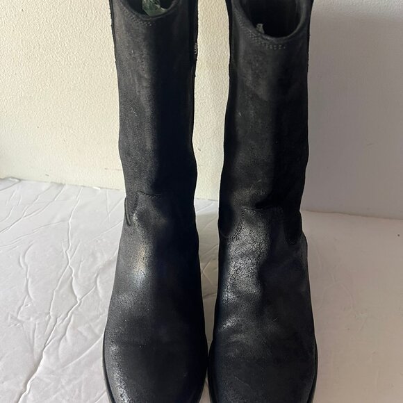 $700 JIMMY CHOO METALLIC CALF COWBOY BOOTS SIZE 39.5 / 9.5 US - Picture 4 of 11